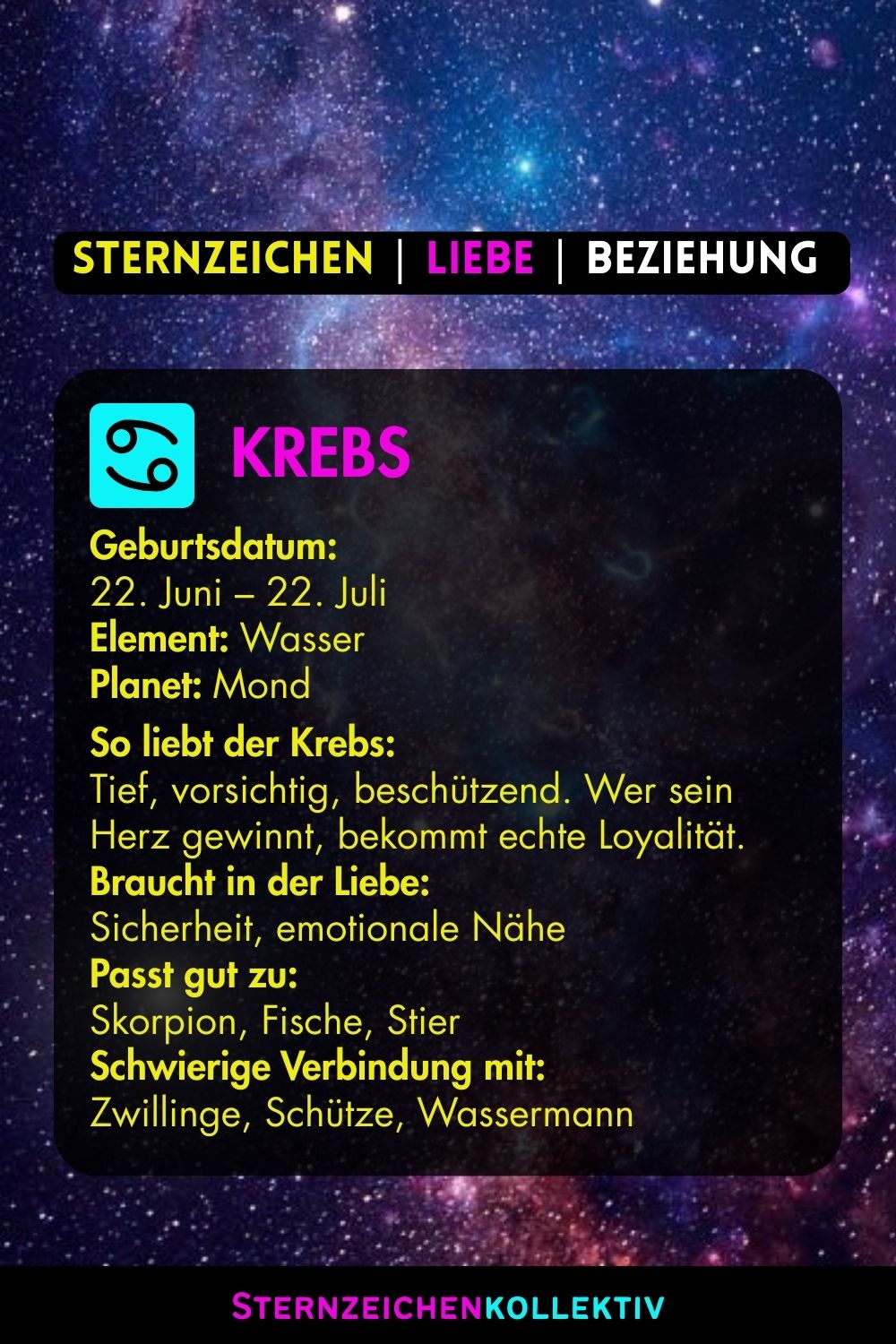 sternzeichen krebs
