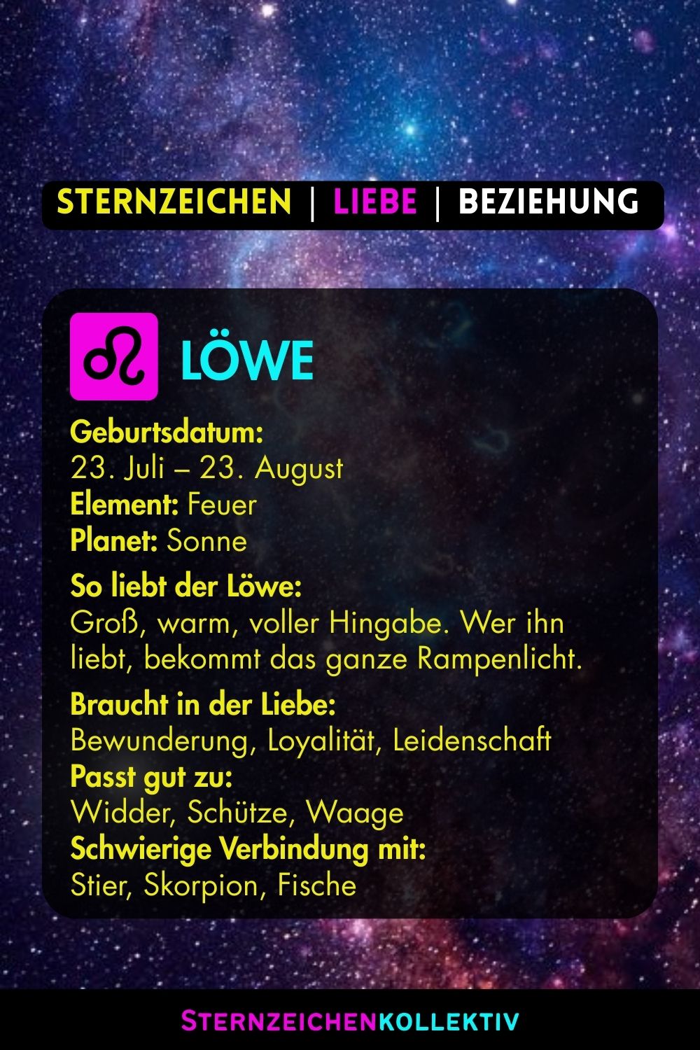 sternzeichen löwe