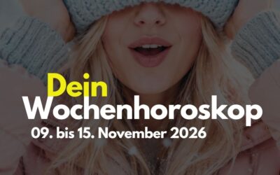 Wochenhoroskop 9. bis 15. November 2026: Das erwartet dein Sternzeichen